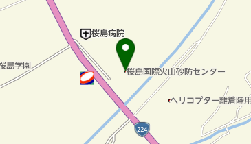 桜島国際火山砂防センターの地図画像