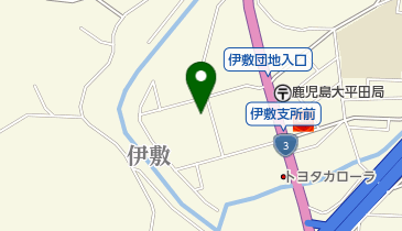 鹿児島市役所 教育委員会 伊敷公民館の地図画像