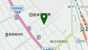 出水小売酒販組合の地図画像