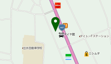 株式会社加根又本店 窓枠硝子鹿児島支店出水営業所の地図画像