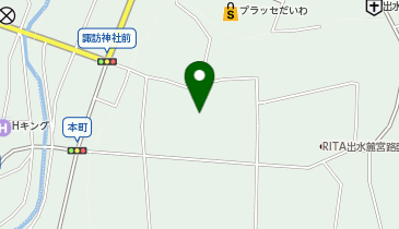 諏訪神社参集殿の地図画像