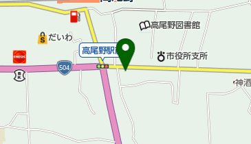 レンタルビデオムービーの地図画像