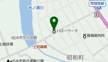 出水公共職業安定所の地図画像