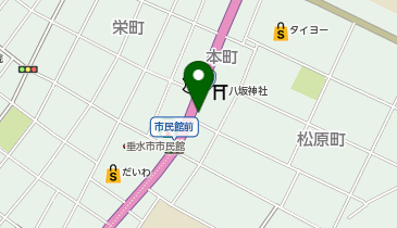 垂水ヨコハマタイヤの地図画像