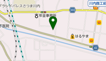 ウチノ硝子の地図画像