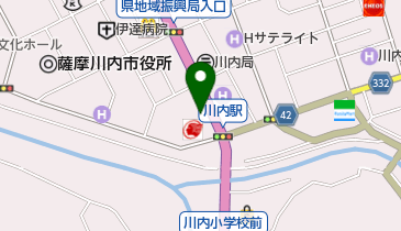 南国殖産株式会社川内支店建材課の地図画像