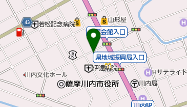 南日本新聞 川内販売所の地図画像