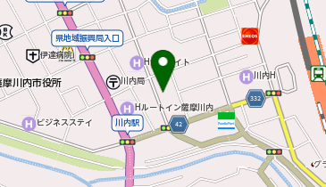 サキナビューティースペース川内の地図画像