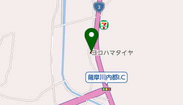 ヨコハマタイヤ川内営業所の地図画像