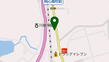 下川表具店の地図画像