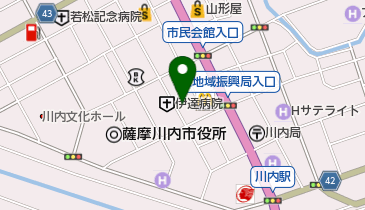 東時計店の地図画像
