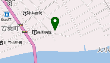 緒方理容室の地図画像