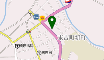 中央クリーニングの地図画像