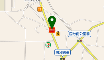 国分石油店の地図画像