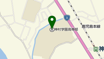 神村学園中等部の地図画像