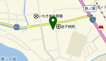 寝装の上園の地図画像