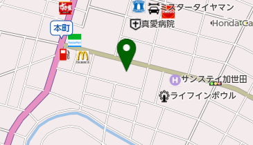 加世田ヨコハマタイヤの地図画像