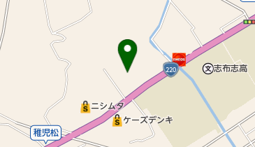 電遊パーク志布志店の地図画像