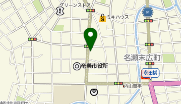 三味線のふくざわの地図画像