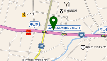 上原石油店の地図画像