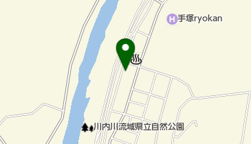 湯田区営温泉の地図画像