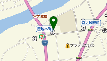 宮之城衣料品協組の地図画像