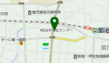 姶良市商工会加治木支所の地図画像