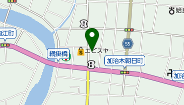 奈ほ美化粧品店の地図画像