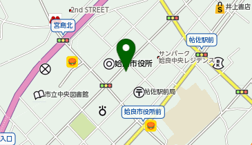 スナックホールインワンの地図画像