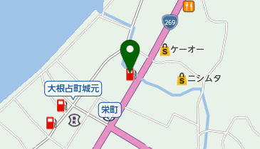 馬場石油ガスの地図画像