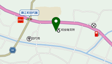 錦江町商工会田代支所の地図画像