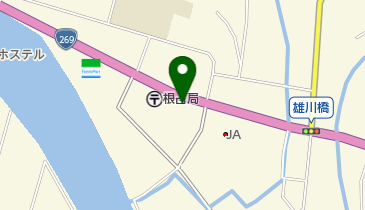 関衣料品店の地図画像