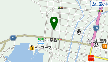 ミクニ鮮魚店の地図画像