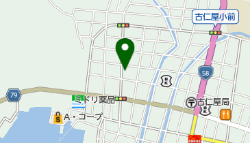 米村時計めがね店の地図画像