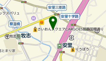 宮里空手道場の地図画像
