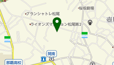 モダン化粧品店の地図画像