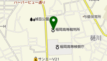 那覇地方裁判所執行官室の地図画像