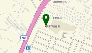 那覇市役所 こどもみらい部 こども政策課 安謝児童館の地図画像