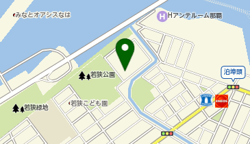 那覇市役所 こどもみらい部 こども政策課 若狭児童館の地図画像