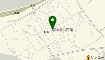 喜友名公民館の地図画像