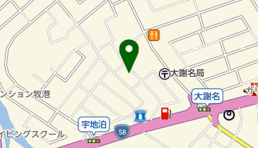 宇地泊キリストの教会の地図画像