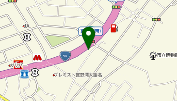 安木屋オフィスプロ宜野湾店の地図画像