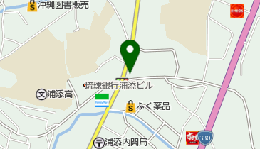 うらそえラウンジの地図画像