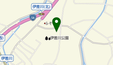 伊差川地区会館の地図画像