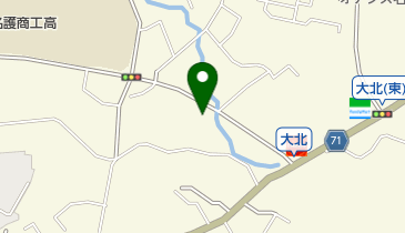 大北公民館の地図画像