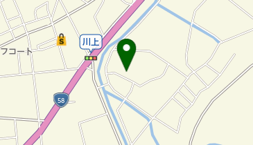 川上公民館の地図画像