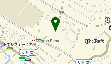 カトリック名護教会の地図画像