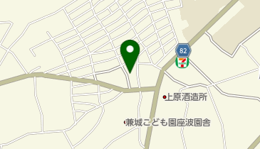 座波公民館の地図画像