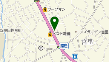 ピザーラコザ店の地図画像