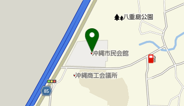 沖縄市役所 沖縄市民会館の地図画像